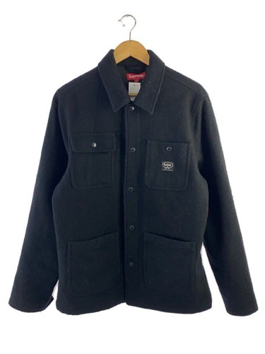 Supreme Altro Cappotto L Lana Nero Tinta Unita