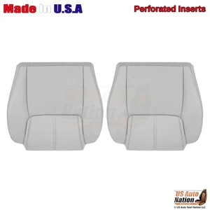 2006-2007 Fits Jeep Commander Limited Leather Front Bottom Seat Covers Gray - Picture 1 of 7