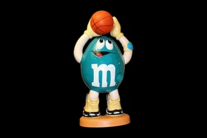 2002 M&M’s Blue Peanut M&M Basketball Player Collectible Candy Dispenser VTG - Picture 1 of 7