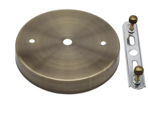Replacement Ceiling Light Plate Lamp Kit Wall European Cover Metal Base Bronze - Picture 1 of 2