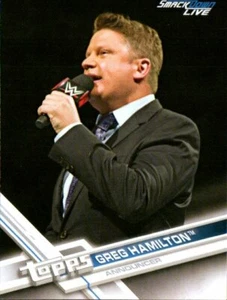 2017 Topps WWE Wrestling Card #43 Greg Hamilton - Foto 1 di 2