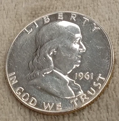 1961 P FRANKLIN PROOF  HALF DOLLAR TP-3347 - Image 1 of 2