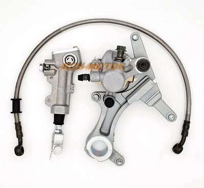 Conjunto de cilindro maestro y manguera de pinza de freno trasera para Kawasaki KX250F 2004-2018 Foto 1 de 2