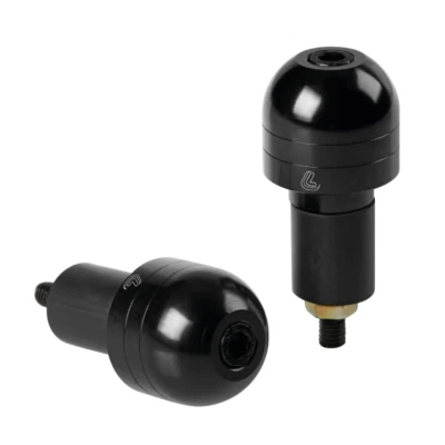 Stabilizzatori Moto Bilancieri Contrappesi Manubrio Alluminio Nero 17 a 23 mm - Immagine 1 di 4
