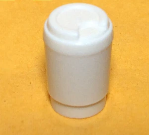 NEW LEGO - Kitchen - Cup Take Out White x 1 - coffee cup Item No: 15496 - Picture 1 of 1