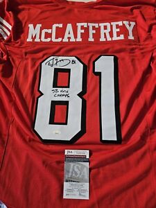 Ed McCaffrey Autographed/Signed Jersey JSA COA San Francisco 49ers SB Champ