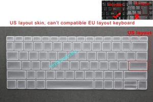 US Keyboard Skin Cover do HP 13,3" cala EliteBook 830 G7 835 G7 / 830 G8 835 G8 - Zdjęcie 1 z 6