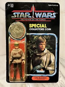 1984 Vintage Star Wars POTF Luke Skywalker w/Collectors Coin Fac. Sealed