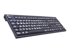 Logickeyboard XL Print PC Slim Line NERO Keyboard USB LKB-LPWB-BJPU-DE