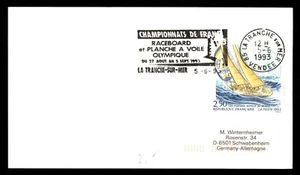 Mayfairstamps France 1993 La Tranche Sur Mer Olympics Raceboard Cover aar_81347 - Picture 1 of 2