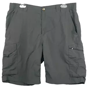 Columbia Omni Shade Ripstop Cargo Shorts Mens 34x10 34 10 Gray Outdoor Gorpcore - Picture 1 of 11