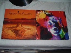 ALICE IN CHAINS Facelift + Dirt '92 2LP lot ORIGINAL RARE IMPORT press - Picture 1 of 11