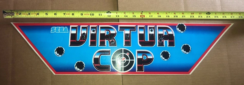 NOS Sega Virtua Cop decal  - Image 1 of 1