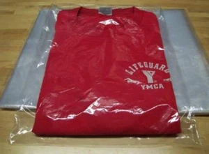 50  9 x 12 POLY  T - SHIRT CLEAR PLASTIC BAGS  2" BACK FLAP 1 MIL MERCHANDISE - Picture 1 of 2