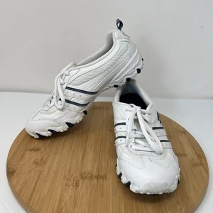 SKECHERS Women's SN 21204 - White & Navy Accents Size 8.5 US Leather/Synthetic - Picture 1 of 10