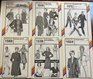 Vintage 80's Stretch and Sew Patterns by Ann Person 1980's Adult Woman Lot 12 - Picture 1 of 8