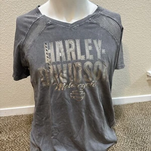 House Harley Davidson Damen Tank Größe L grau mit Strass Milwaukee WI - Bild 1 von 3