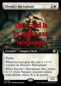 MTG ELENDA's HIEROPHANT 39 EXC - GEROFANTE DI ELENDA - LCC X JP - MAGIC - Bild 1 von 1