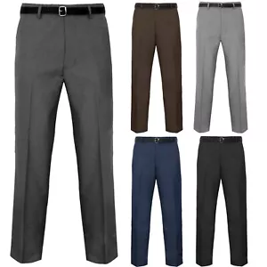Mens Office Trousers Office Business Formal Casual Smart Business Work Pants - Picture 1 of 14