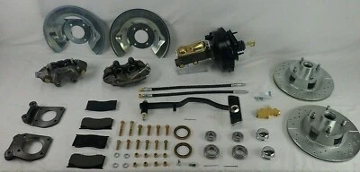 Ford Mustang 1967-1970 seis cilindros 4 tacos disco freno conversión se adapta a ruedas OEM  Foto 1 de 4