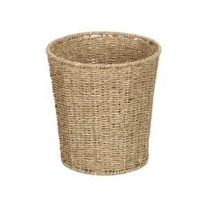 Wicker Wastebasket Household Essentials Genuine Seagrass Trash Bin MSRP $46 - Picture 1 of 1