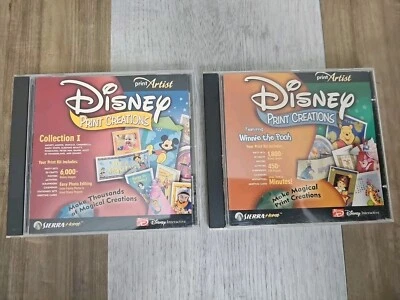 Lot (2) Disney Print Creations Collection I 6,000+ Disney Images-Winnie the Pooh - Image 1 of 4