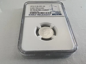 2016-S SILBER ROOSEVELT GROSCHEN E.R. NGC PF70 ULTRA CAMEO "BLUE LABEL" TOP POP - Bild 1 von 4