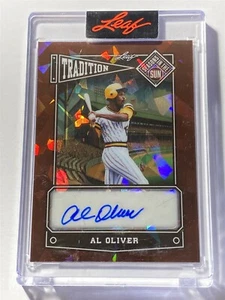 AL OLIVER pirates 2025 Leaf Seasons in Sun Tradition Crystal BRONZE AUTO 7/30 - Picture 1 of 2