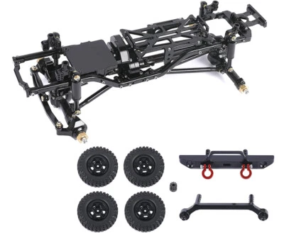 Complete Alloy Conversion Kit w/ 133 Wheelbase for 1/24 SCX24 Deadbolt Crawler - Image 1 of 4
