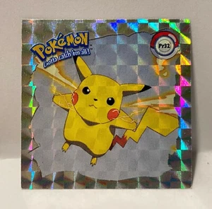 Vintage Artbox 1999 Pikachu Pr32 Holo Prism Pokemon Sticker Card - Picture 1 of 12