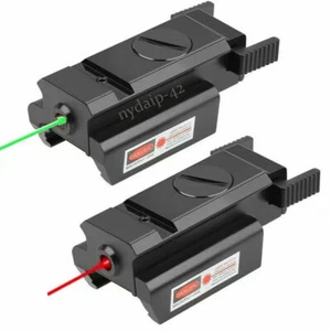 Tactical Low Profile Red Green Dot Laser Sight For Rifle Gun 20mm Picatinny Rail - Picture 1 of 10