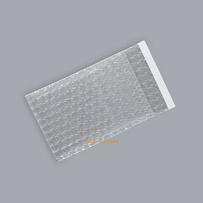 20 Clear Self Sealing Bubble Plastic Packing Pouches Bag 3" x 5"_80 x 130+20mm - Image 1 of 4