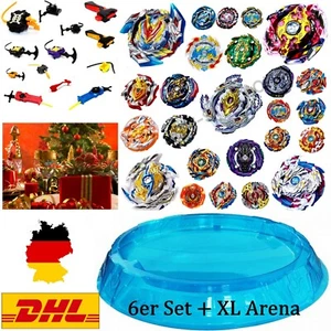 6er Burst SET + XXL Arena 45cm KREISEL FÜR BEYBLADE Burst Evolution Trubo Arena - Bild 1 von 1