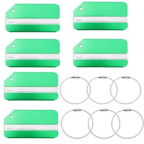 6 Pcs Checked Identifiers Tag Suitcases Luggage Airport Tags Bag Travel