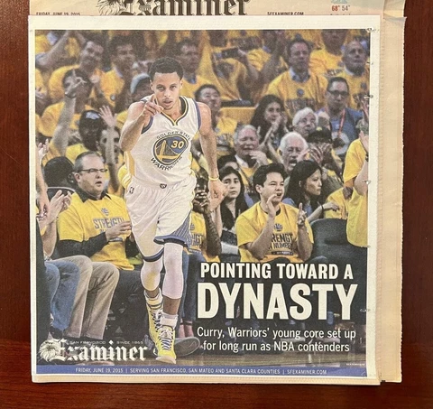 GOLDEN STATE WARRIORS DUBS NBA CHAMPIONSHIP COLLECTIBLE NEWSPAPERS RECORDS RARE Cover