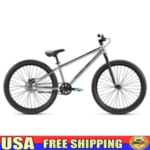 Unisex 26in BMX Bike Durable Steel Frame Disc Brake Full Suspension Adult Nickel - Picture 1 of 8