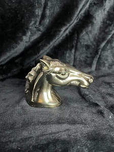 Vintage Brass Horse Head Equestrian Stud Bottle Opener 3.5" x5" - Picture 1 of 24