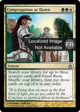 1X Congregation at Dawn Ravnica: City of Guilds EX French MTG CARD