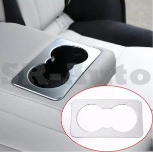 For Range Rover Velar L560 18-22 Rear Row Seat Cup Holder Cover Trim Silver - Picture 1 of 12