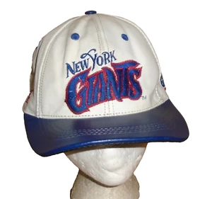 Vintage New York Giants Vintage 90s Leather Hat Snapback Team NFL - Bild 1 von 6