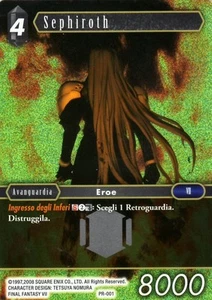 FINAL FANTASY TCG Sephiroth PR-001 FOIL ITA NEW RARE MINT PROMO - Imagen 1 de 1