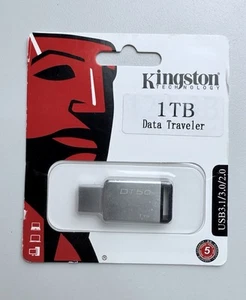 Kingston DataTraveler DT50 1TB USB 3.0 3.1  2.0 Memory Stick-UK - Picture 1 of 2