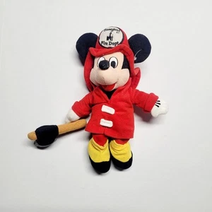 Disneyland Mickey Mouse Plush Disney Fire Dept. Rescue W/ Axe Firefighter Merch - Picture 1 of 7