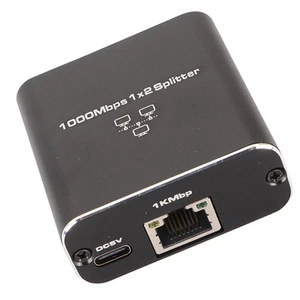 Ethernet Splitter RJ45 1 In 2 Out Gigabit Internet Splitter 1000Mbps High Spe CB - Afbeelding 1 van 24