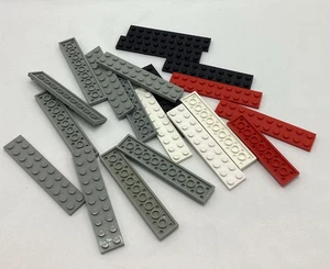 LEGO Plate 2x10 3832, Black Gray White Red, Lot Of 19 - Picture 1 of 4