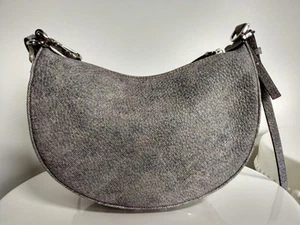 Auténtico Bolso Hobo Fendi Gris Mini Fendigrafía - Cuero Lavado Denim-Efecto - Imagen 1 de 5