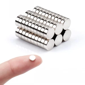 Deryun 60 Pack Small Magnets for Crafts,Mini,Tiny,Fridge,Refrigerator,Whitebo... - Picture 1 of 9