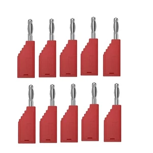 10 unidades/juego conector J.10054 4 mm enchufe apilable enchufe banana4217 - Imagen 1 de 7