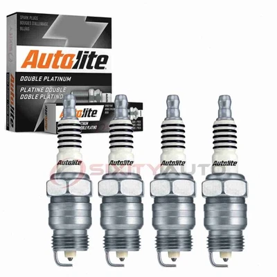 4 bujías Autolite doble platino para Mercury Capri 1971-1974 2,0 L OK Foto 1 de 4