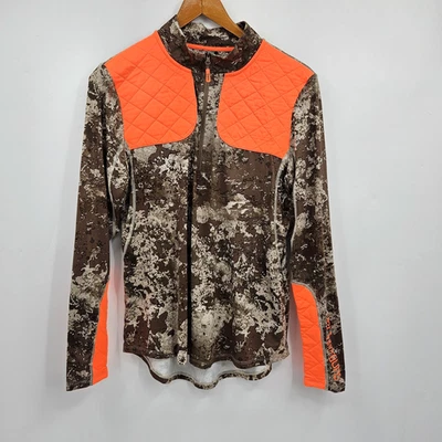 Camisa Pullover Niñas Con Pistolas 1/4 Cremallera Para Mujer Camuflaje Talla XL Naranja Verde Foto 1 de 4